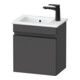 Duravit Waschtischunterschrank wandhängend Sivida 40x44,3x28,7cm, Tür, L, graph ma, Gr. sw-1