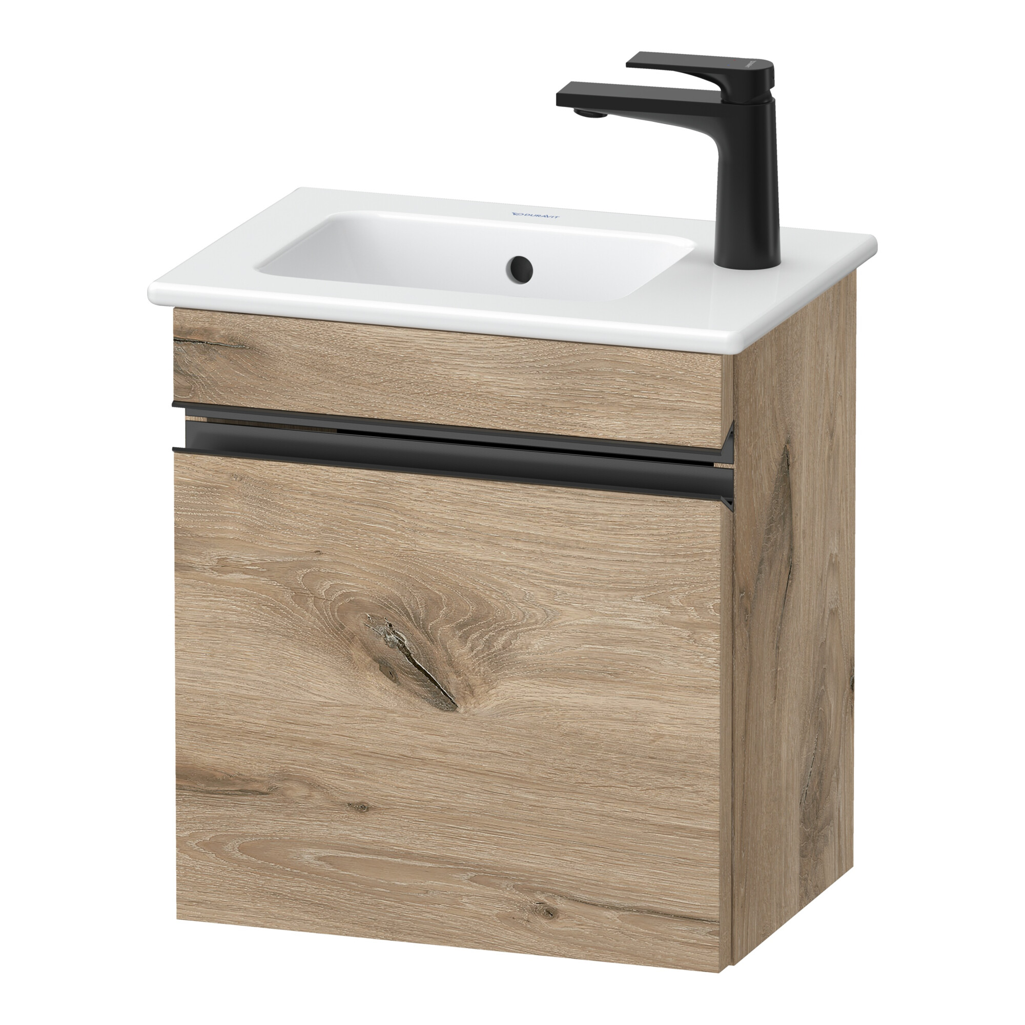 Duravit Waschtischunterschrank wandhängend Sivida 40x44,3x28,7cm, Tür, re, Ei Marm, Gr. sw