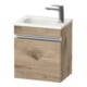 Duravit Waschtischunterschrank wandhängend Sivida 40x44x29,5cm, Tür, li, Ei Marm, Gr. chr