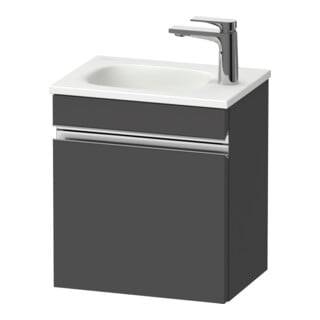 Duravit Waschtischunterschrank wandhängend Sivida 40x44x29,5cm, Tür, li, graph ma, Gr. chr