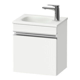 Duravit Waschtischunterschrank wandhängend Sivida 40x44x29,5cm, Tür, li, we. ma, Gr. chrom