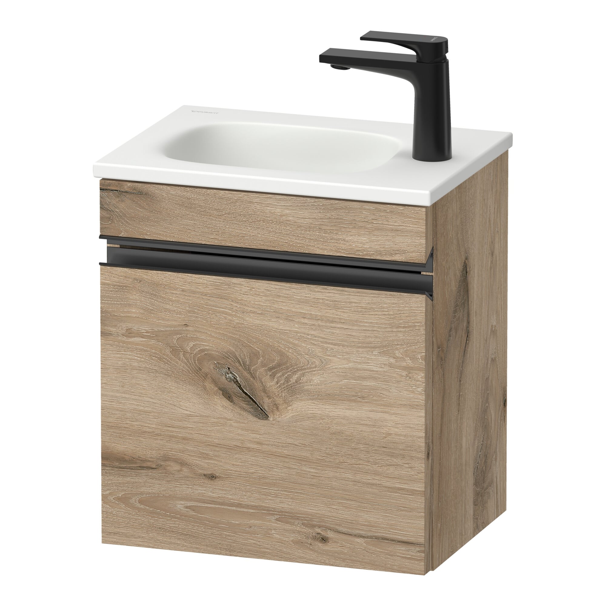 Duravit Waschtischunterschrank wandhängend Sivida 40x44x29,5cm, Tür, re, Ei Marm, Gr. sw