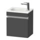 Duravit Waschtischunterschrank wandhängend Sivida 40x44x29,5cm, Tür, re, graph ma, Gr. chr-1