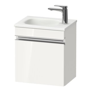Duravit Waschtischunterschrank wandhängend Sivida 40x44x29,5cm, Tür, re, we. hgl, Gr. chr