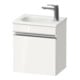 Duravit Waschtischunterschrank wandhängend Sivida 40x44x29,5cm, Tür, re, we. hgl, Gr. chr