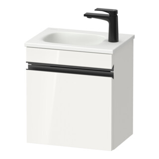 Duravit Waschtischunterschrank wandhängend Sivida 40x44x29,5cm, Tür, re, we. hgl, Gr. sw