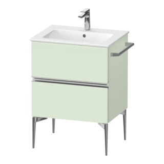 Duravit Waschtischunterschrank wandhängend Sivida 61x59,1x47,7cm, 2 Schub., grün m, G chr