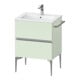 Duravit Waschtischunterschrank wandhängend Sivida 61x59,1x47,7cm, 2 Schub., grün m, G chr-1