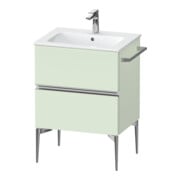 Duravit Waschtischunterschrank wandhängend Sivida 61x59,1x47,7cm, 2 Schub., grün m, G chr
