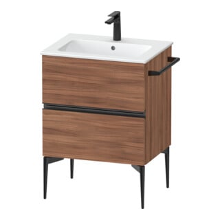 Duravit Waschtischunterschrank wandhängend Sivida 61x59,1x47,7cm, 2 Schub., N Nat, Gr. sw