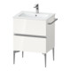 Duravit Waschtischunterschrank wandhängend Sivida 61x59,1x47,7cm, 2 Schub., w hgl, Gr. chr-1