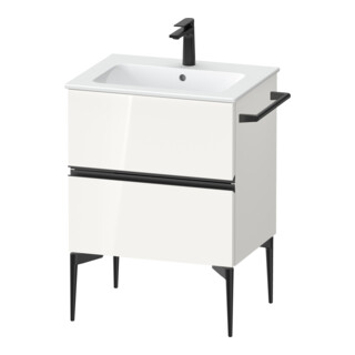 Duravit Waschtischunterschrank wandhängend Sivida 61x59,1x47,7cm, 2 Schub., w hgl, Gr. sw
