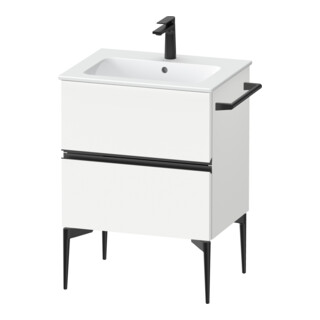Duravit Waschtischunterschrank wandhängend Sivida 61x59,1x47,7cm, 2 Schub., we. ma, Gr. sw