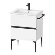 Duravit Waschtischunterschrank wandhängend Sivida 61x59,1x47,7cm, 2 Schub., we. ma, Gr. sw