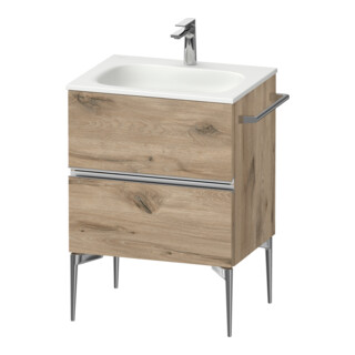 Duravit Waschtischunterschrank wandhängend Sivida 61x59,2x47,7cm, 2 Schub., E Marm, G chr