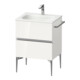 Duravit Waschtischunterschrank wandhängend Sivida 61x59,2x47,7cm, 2 Schub., w hgl, Gr. chr-1
