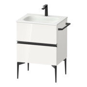 Duravit Waschtischunterschrank wandhängend Sivida 61x59,2x47,7cm, 2 Schub., w hgl, Gr. sw