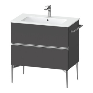 Duravit Waschtischunterschrank wandhängend Sivida 81x59,1x47,7cm, 2 Schub., gra m, Gr. chr