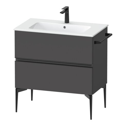 Duravit Waschtischunterschrank wandhängend Sivida 81x59,1x47,7cm, 2 Schub., gra ma, Gr. sw