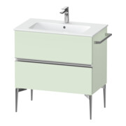 Duravit Waschtischunterschrank wandhängend Sivida 81x59,1x47,7cm, 2 Schub., grün m, G chr