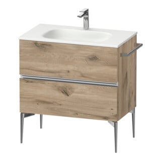 Duravit Waschtischunterschrank wandhängend Sivida 81x59,2x47,7cm, 2 Schub., E Marm, G chr