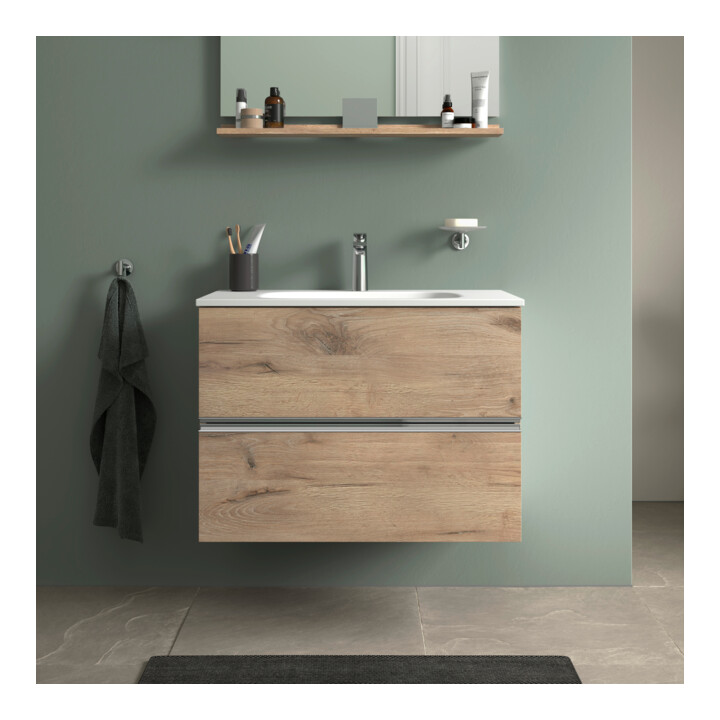 Duravit Waschtischunterschrank wandhängend Sivida 81x59,2x47,7cm, 2 Schub., E Marm, G chr