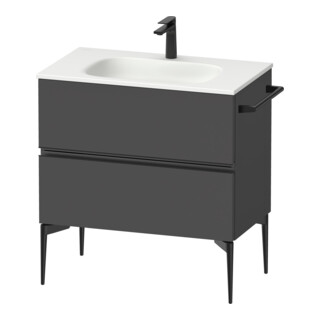 Duravit Waschtischunterschrank wandhängend Sivida 81x59,2x47,7cm, 2 Schub., gra ma, Gr. sw