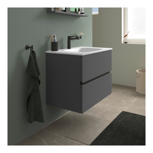 Duravit Waschtischunterschrank wandhängend Sivida 81x59,2x47,7cm, 2 Schub., gra ma, Gr. sw