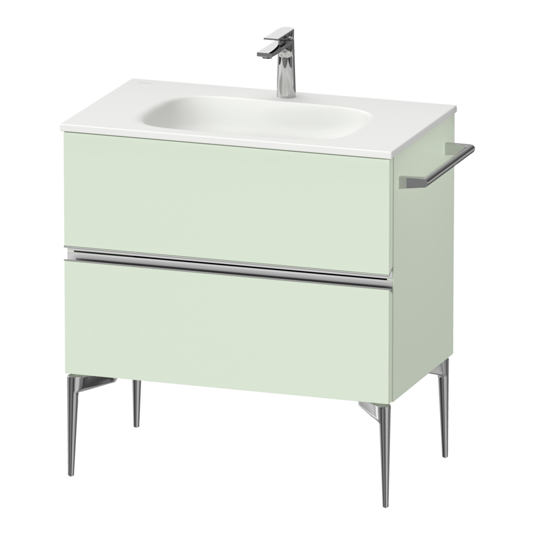 Duravit Waschtischunterschrank wandhängend Sivida 81x59,2x47,7cm, 2 Schub., grün m, G chr