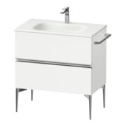 Duravit Waschtischunterschrank wandhängend Sivida 81x59,2x47,7cm, 2 Schub., w ma, Gr. chr