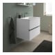 Duravit Waschtischunterschrank wandhängend Sivida 81x59,2x47,7cm, 2 Schub., w ma, Gr. chr-5