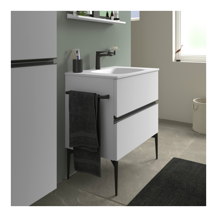 Duravit Waschtischunterschrank wandhängend Sivida 81x59,2x47,7cm, 2 Schub., we. ma, Gr. sw