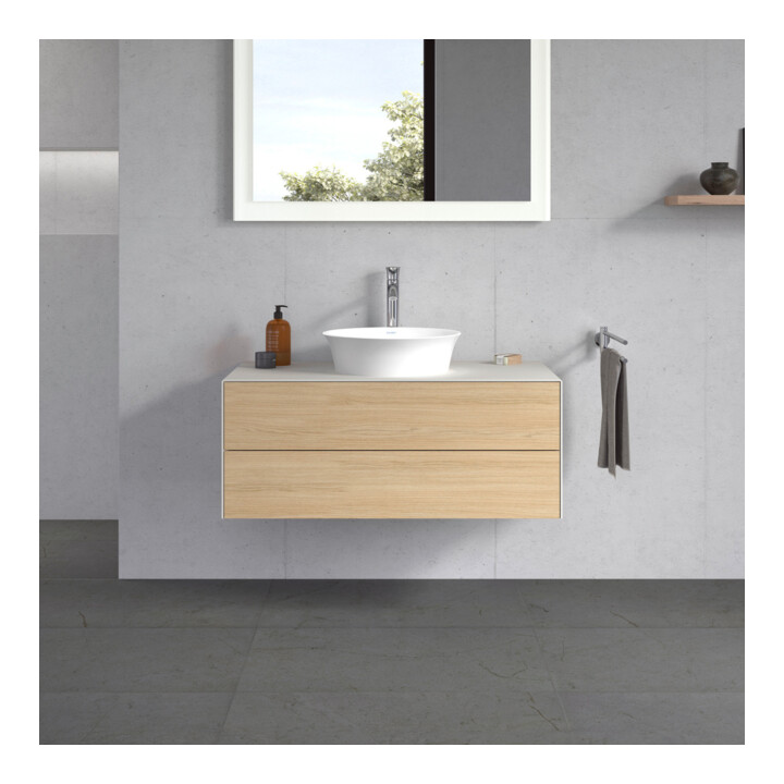Duravit Waschtischunterschrank White Tulip 100x55cm, E N m/n w m, 2 La, 1 Pl, wandhängend