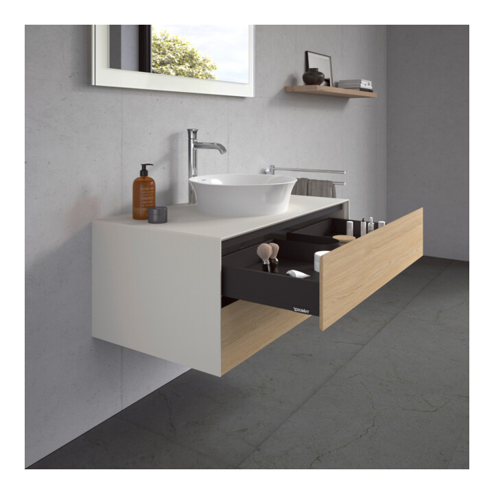 Duravit Waschtischunterschrank White Tulip 100x55cm, E N m/n w m, 2 La, 1 Pl, wandhängend