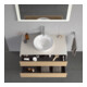 Duravit Waschtischunterschrank White Tulip 100x55cm, E N m/n w m, 2 La, 1 Pl, wandhängend