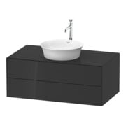 Duravit Waschtischunterschrank White Tulip 100x55cm, gr g, 2 La, 1 Pl, wandhängend