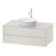 Duravit Waschtischunterschrank White Tulip 100x55cm, No w m, 2 La, 1 Pl, wandhängend-1