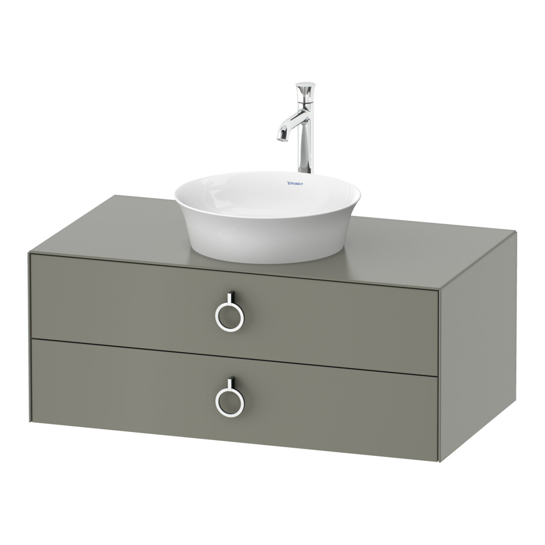 Duravit Waschtischunterschrank White Tulip 100x55cm, st-g m, 2 La m G, 1 Pl