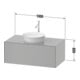 Duravit Waschtischunterschrank White Tulip 100x55cm, US N m/gra m, 1 AZ, 1 Pl, wh-4