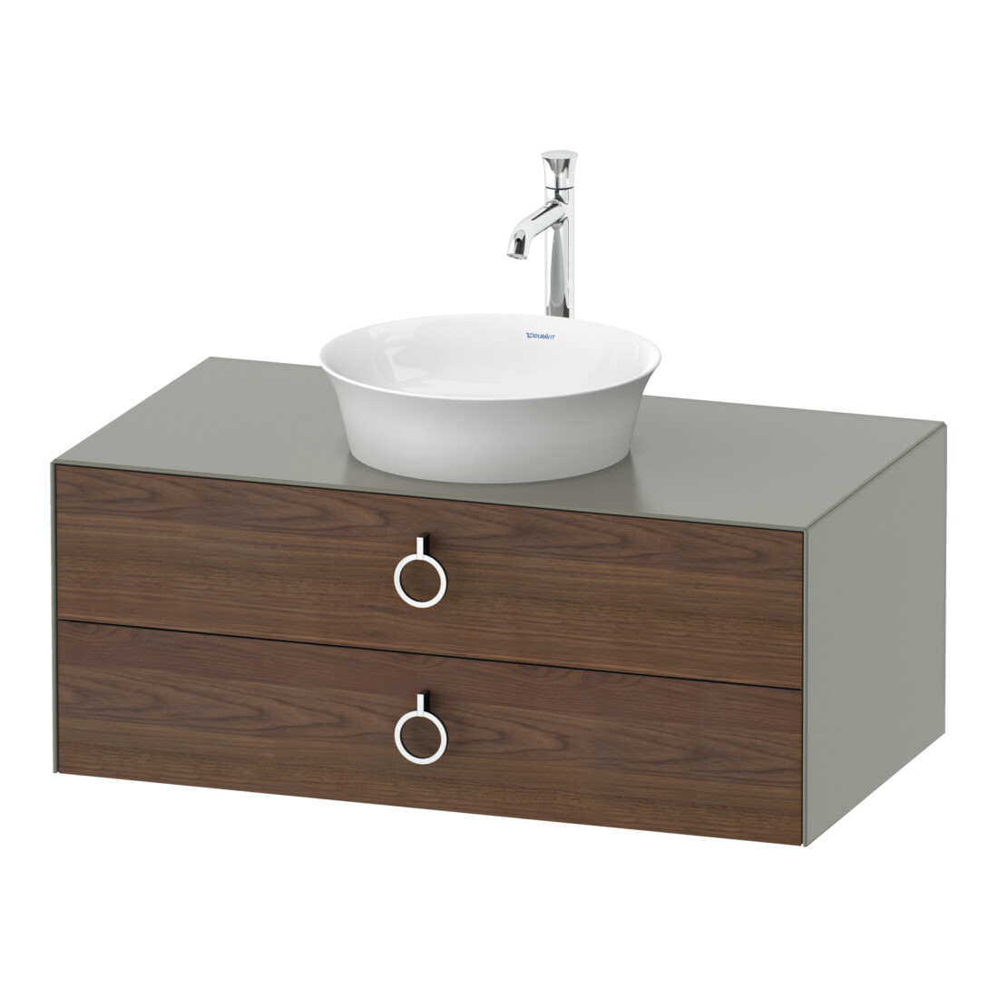 Duravit Waschtischunterschrank White Tulip 100x55cm, US N m/StG m, 2 La m G, 1 Pl