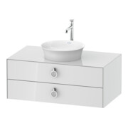Duravit Waschtischunterschrank White Tulip 100x55cm, w g, 2 La m Gr., 1 Konsolenpl.