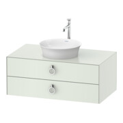 Duravit Waschtischunterschrank White Tulip 100x55cm, w m, 2 La m Gr., 1 Konsolenpl.