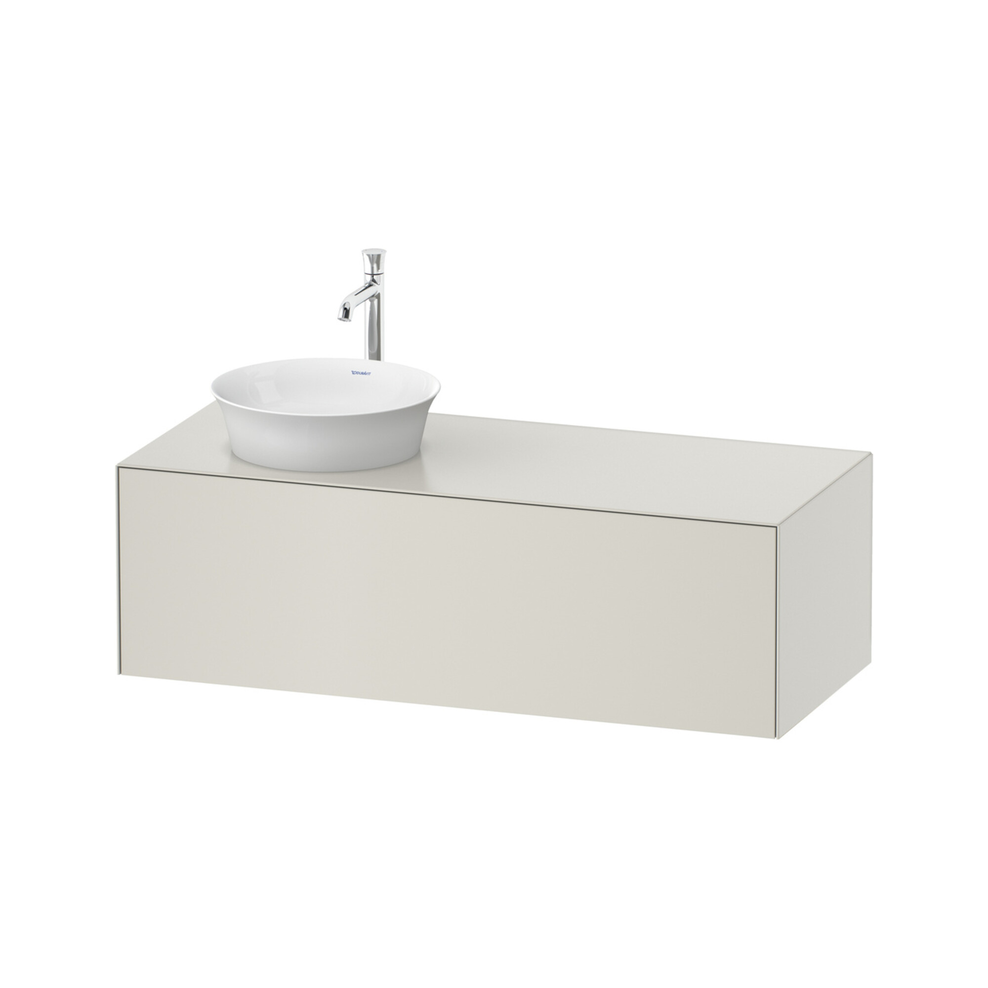 Duravit Waschtischunterschrank White Tulip 130x55cm, 1 AZ, 1 Pl, B l, No we s-matt