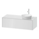 Duravit Waschtischunterschrank White Tulip 130x55cm, 1 AZ, 1 Pl, Beck. re, we hgl-1