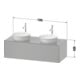 Duravit Waschtischunterschrank White Tulip 130x55cm, 1 AZ, E Nat w g, k Ein/m Be