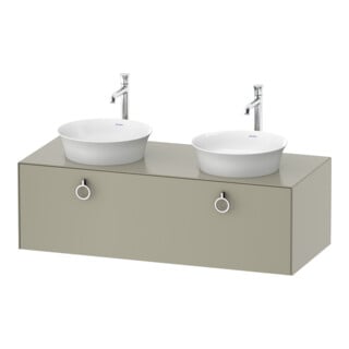 Duravit Waschtischunterschrank White Tulip 130x55cm, 1 AZ m G, B beids., Tau s-matt