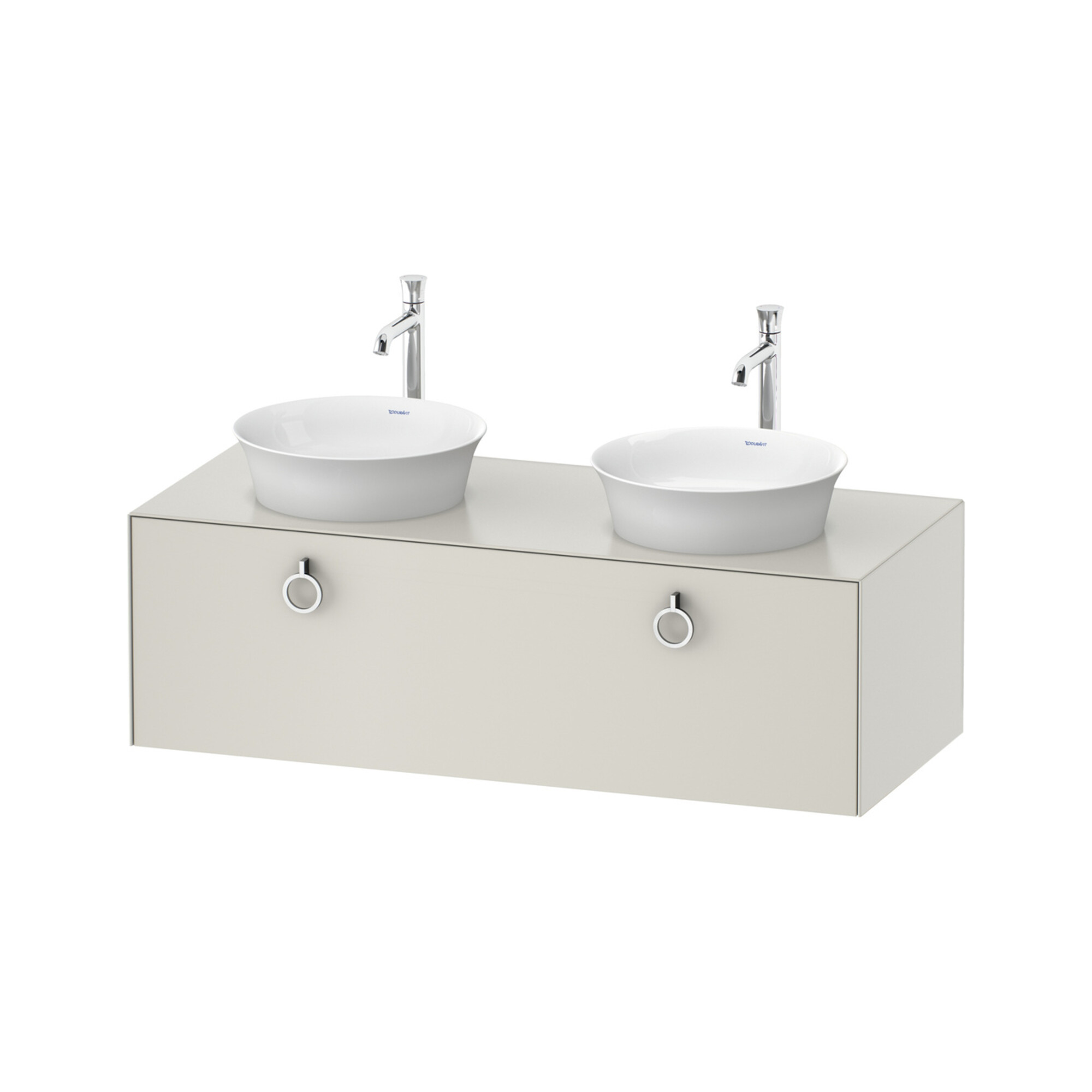 Duravit Waschtischunterschrank White Tulip 130x55cm, 1 AZ m G, B bs, Nord we s-matt