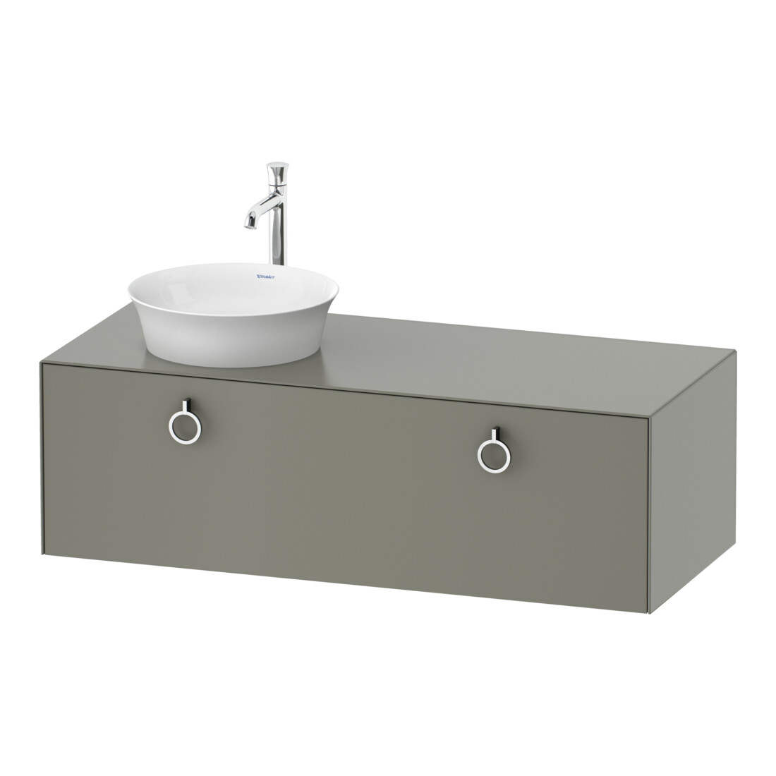 Duravit Waschtischunterschrank White Tulip 130x55cm, 1 AZ m G, B l, st-g s-matt