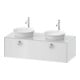 Duravit Waschtischunterschrank White Tulip 130x55cm, 1 AZ m G, Beck. beids., we hgl-1