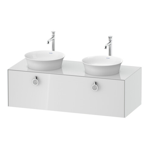 Duravit Waschtischunterschrank White Tulip 130x55cm, 1 AZ m G, Beck. beids., we hgl